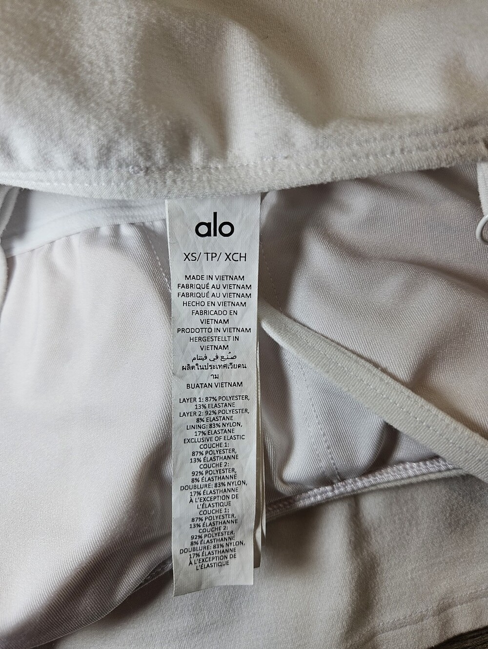 Alo Yoga Courtside Tennis Dress White Built In Shorts XS - Picture 14 of 14